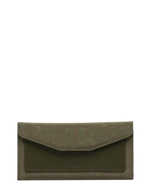 Herschel Supply Co. . Large Orion RFID Canvas Leather Wallet in at
