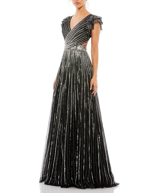 Mac Duggal Sequin Cutout Gown in at