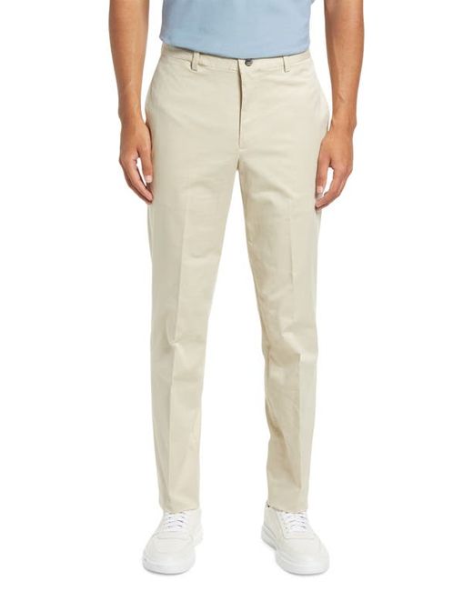 Berle Charleston Flat Front Stretch Cotton Khakis in at