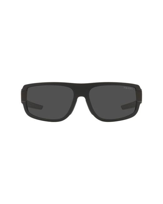 Prada Sport 66mm Rectangular Sunglasses in at