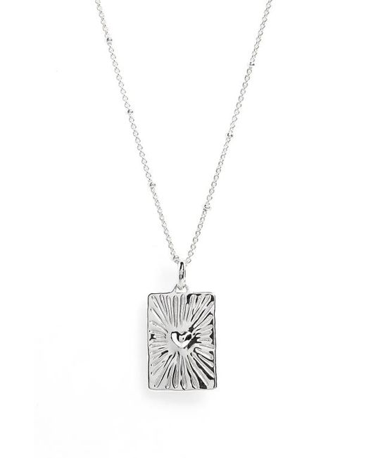 Monica Vinader Talisman Heart Pendant Necklace in at