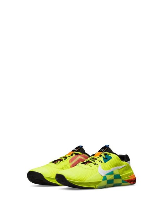 Nike Metcon 7 AMP Training Shoe in Volt/Black/Spruce at