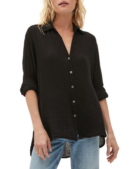 Michael Stars Leo Cotton Gauze High-Low Tunic Shirt in at