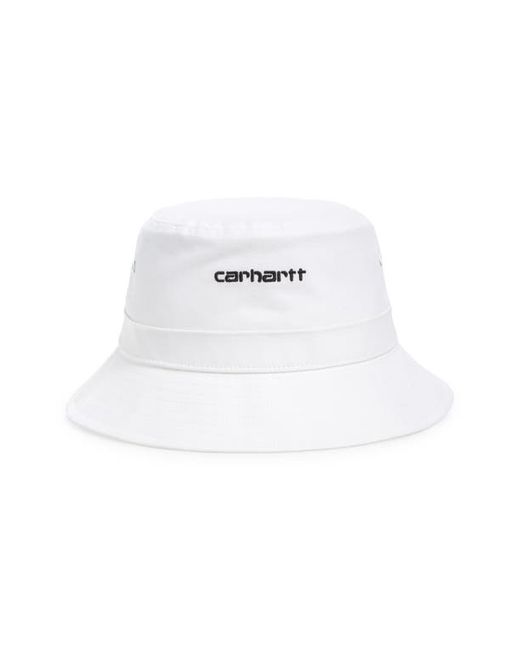 Carhartt Work In Progress Script Bucket Hat in Black at