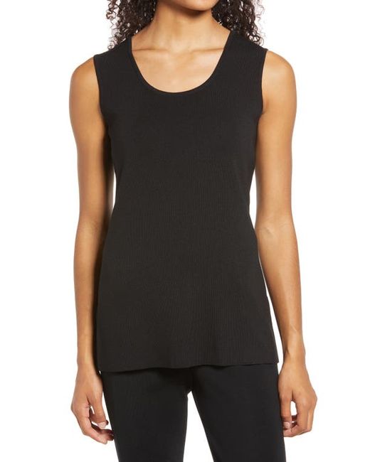 Ming Wang Scoop Neck Knit Tank in at