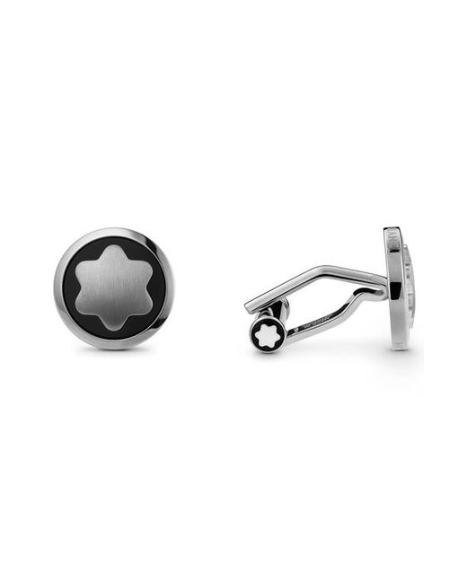 Montblanc Snowcap Stainless Cuff Links at