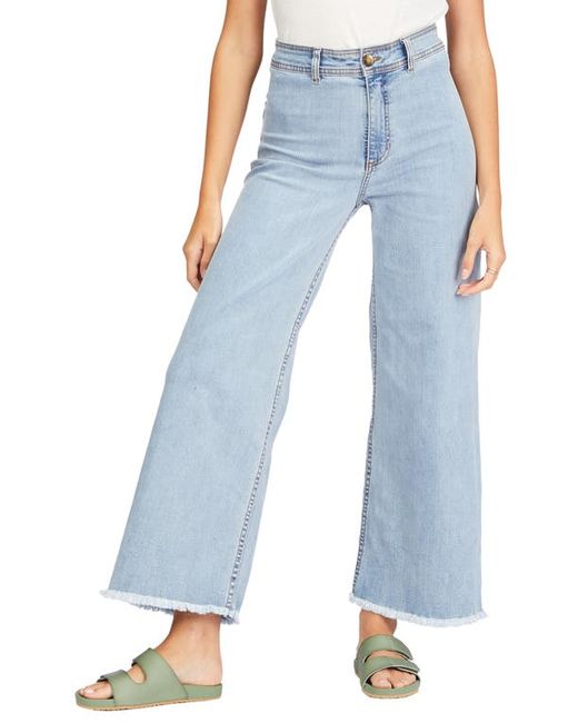 Billabong Free Fall Frayed Wide Leg Trouser Jeans in at