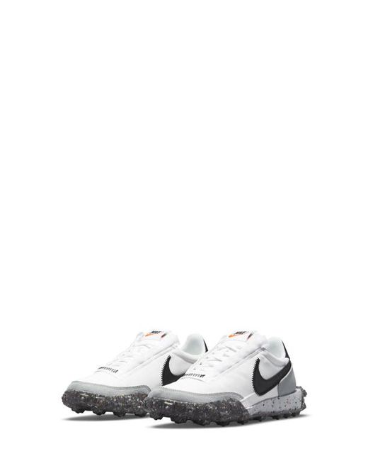 Nike Waffle Racer Crater Sneaker in White/Black/Photon/Grey at