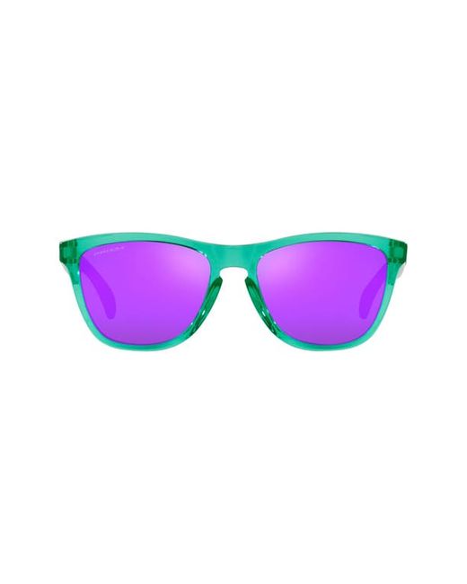 Oakley 54mm Rectangular Sunglasses in Celeste/Prizm Violet at