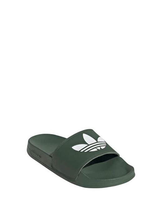 Adidas Adilette Lite Slide Sandal in Oxide/White at