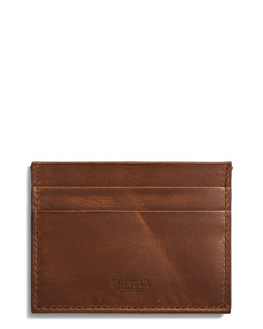 Shinola Navigator Leather Five Pocket Card Case in at