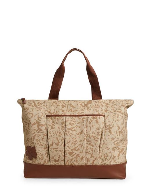 Ted Baker London Eddey Print Canvas Leather Tote Bag in at