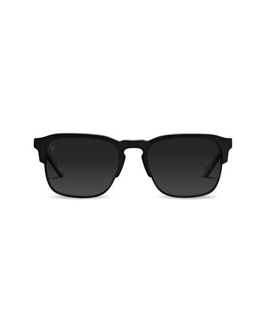 Vincero Villa 53mm Polarized Browline Sunglasses in Matte at