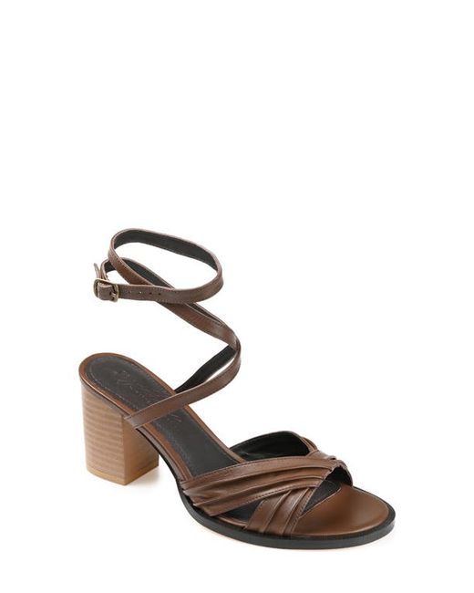 Journee Signature Freeda Ankle Strap Sandal in at