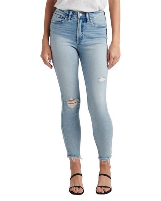 Silver Jeans Co. Jeans Co. High Note Ripped Waist Skinny in at
