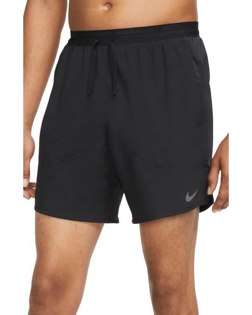 Nike Dri-FIT Stride Unlined Running Shorts in Black/Reflective at