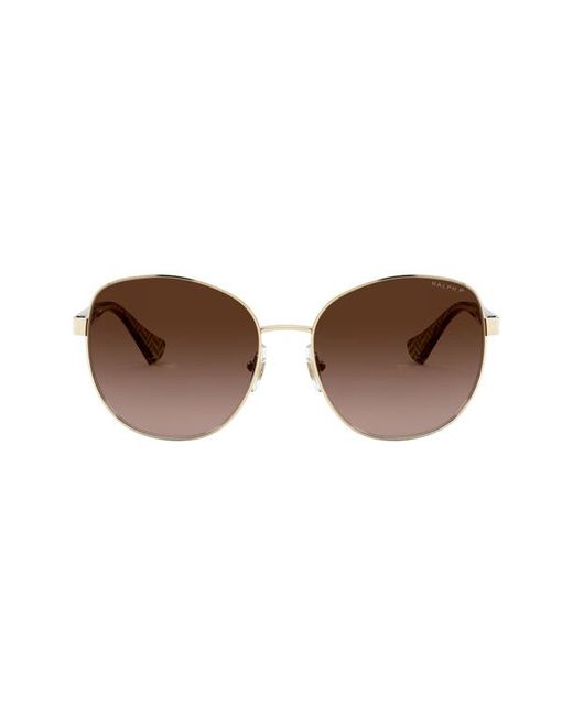 Ralph By Ralph Lauren Eyewear Ralph Lauren 57mm Gradient Polarized Round Sunglasses in at