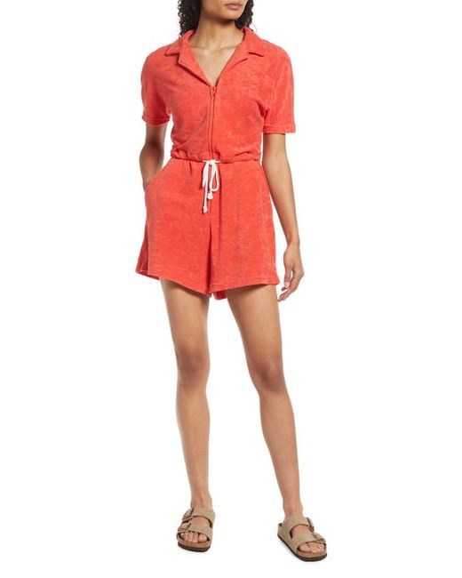 Marine Layer Short Sleeve Terry Romper in at
