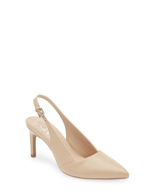 Calvin Klein Silvia Slingback Pointed Toe Pump in at