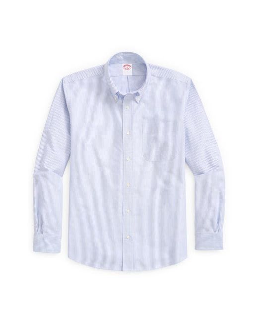 Brooks Brothers Regular Fit Stripe Oxford Cotton Button-Up Shirt in at