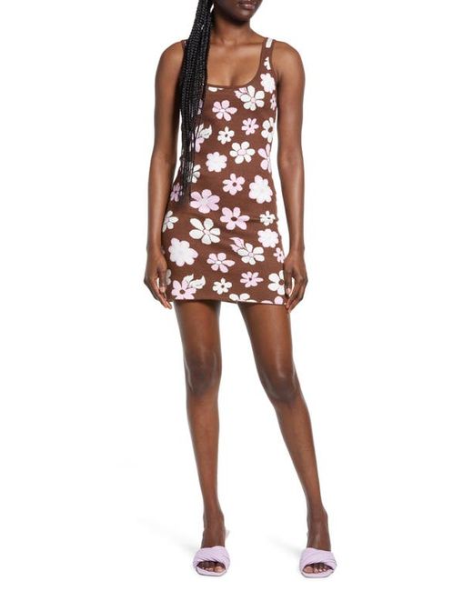 PacSun Floral Jacquard Body-Con Sweater Dress in at