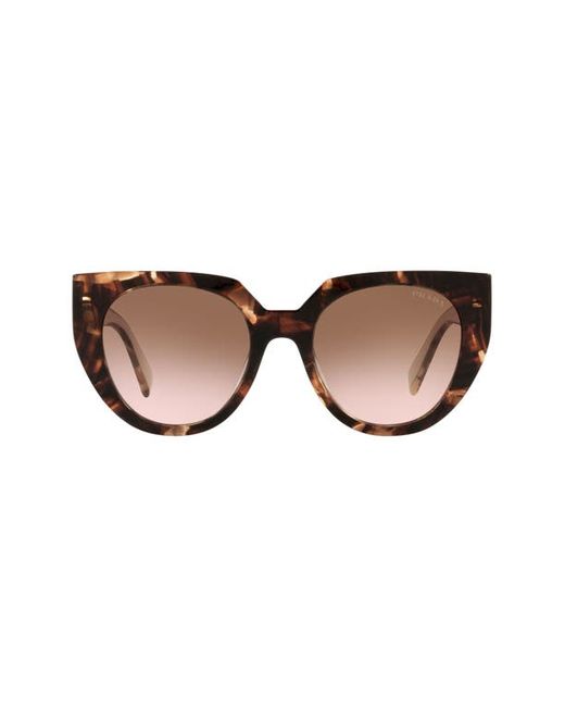 Prada 53mm Gradient Cat Eye Sunglasses in at