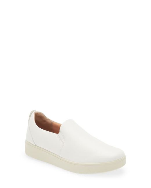 FitFlop Rally Leather Slip-On Skate Sneaker in at