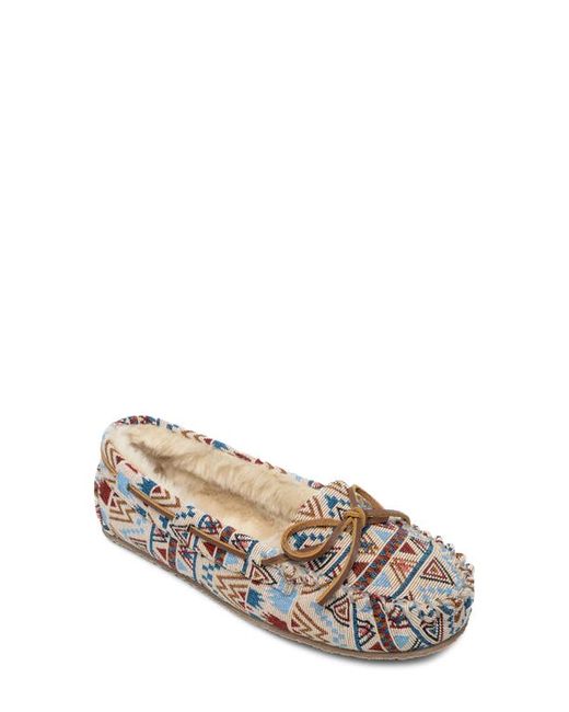 Minnetonka Cally Mosaic Faux Fur Lined Slipper in at