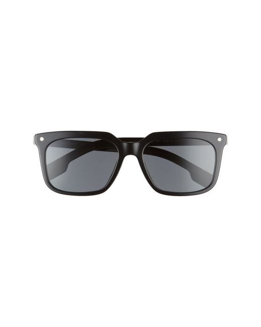 Burberry 56mm Square Sunglasses in Black/Dark Grey at