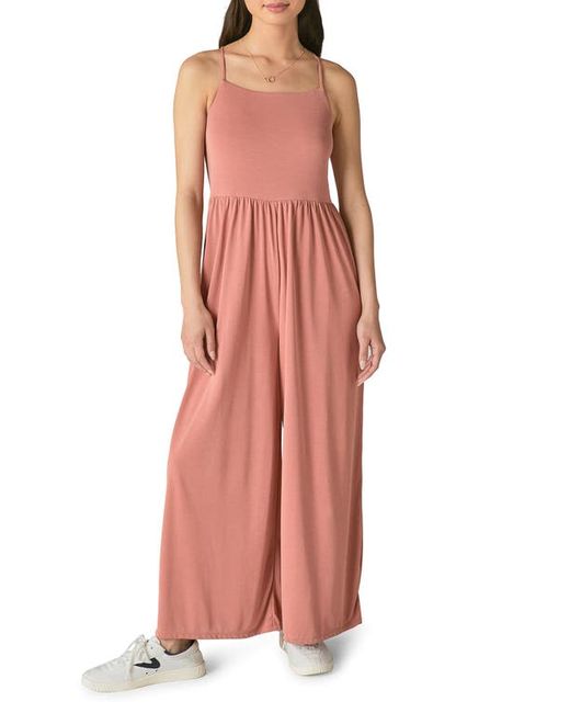 Lucky Brand Sandwash Wide Leg Jumpsuit in at