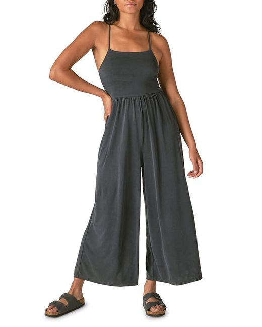 Lucky Brand Sandwash Wide Leg Jumpsuit in at