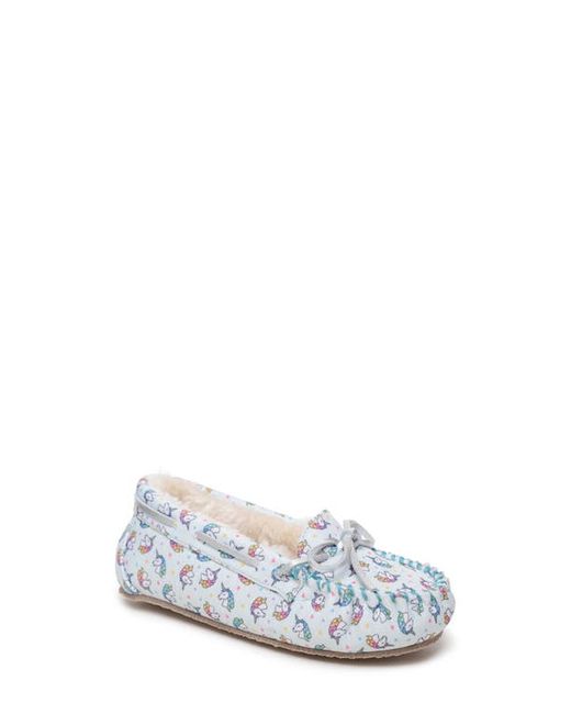 Minnetonka Unicorn Faux Fur Lined Moccasin in at