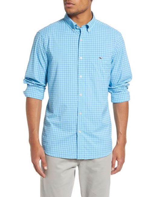 Vineyard Vines On-The-Go Classic Fit Gingham Button-Down Shirt in at