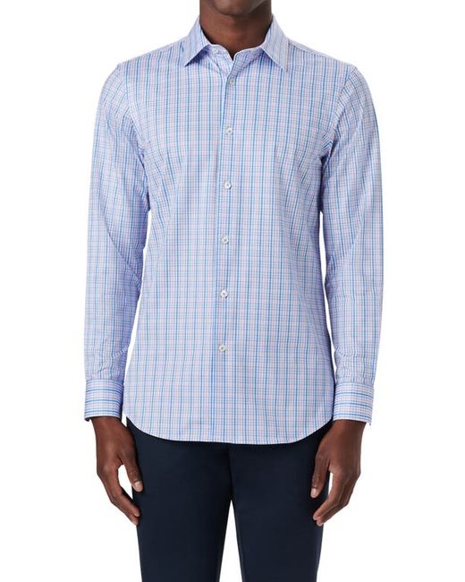 Bugatchi OoohCotton Check Tech Button-Up Shirt in at