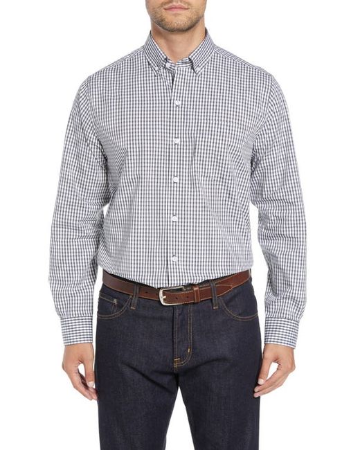 Cutter and Buck Regular Fit Gingham Non-Iron Sport Shirt in at