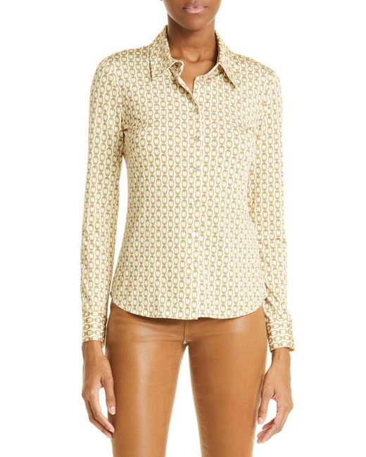 L'agence Harmony Long Sleeve Button-Up Shirt in at
