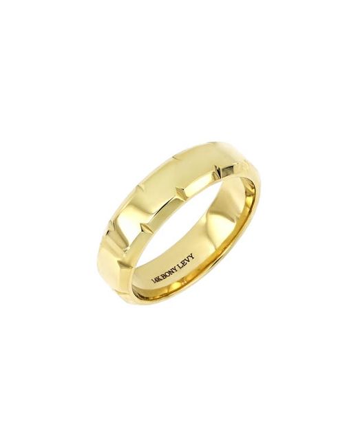 Bony Levy 14K Gold Jaggered Cut Ring in at
