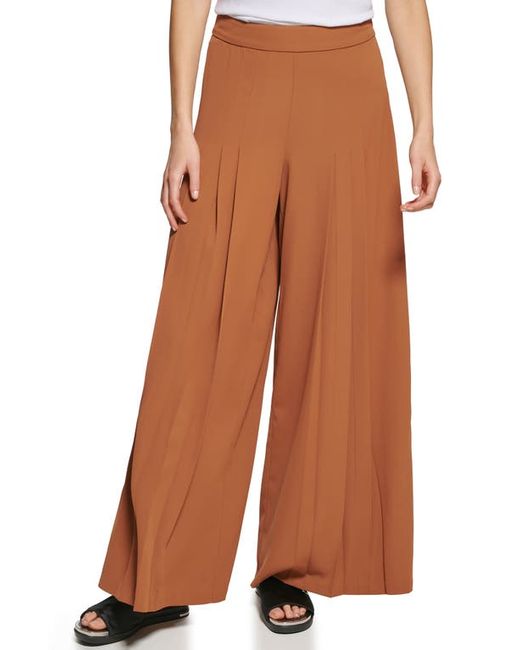 Dkny Pleated Wide Leg Pants in at