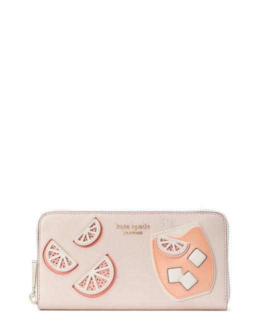 Kate Spade New York tini embellished leather continental wallet in at