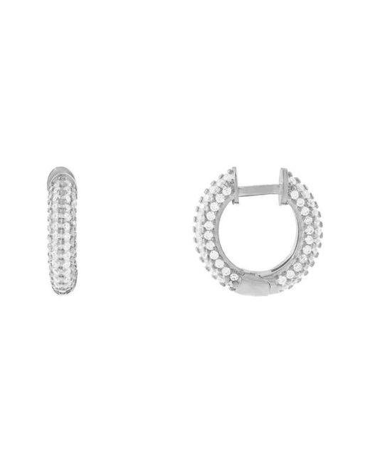 Adina's Jewels Pavé Huggie Earrings in at