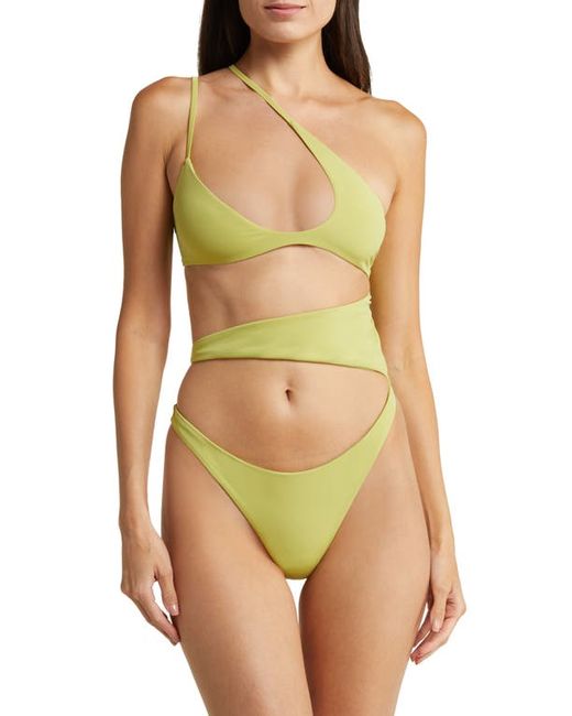 House Of Cb Asymmetric Cutout One-Piece Swimsuit in at