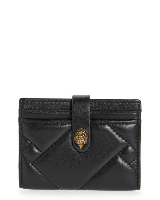 Kurt Geiger London Quilted Leather Card Holder in at