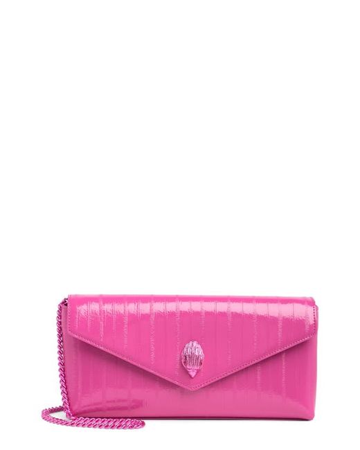 Kurt Geiger London Shoreditch Leather Envelope Clutch in at
