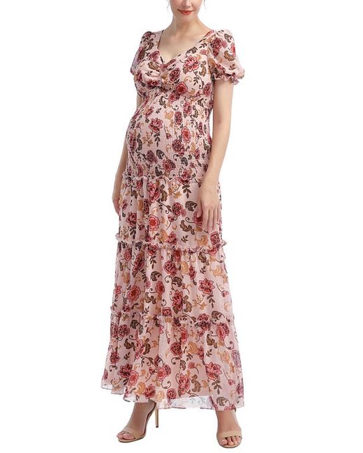 Kimi and Kai Aoife Floral Maternity Maxi Dress in at