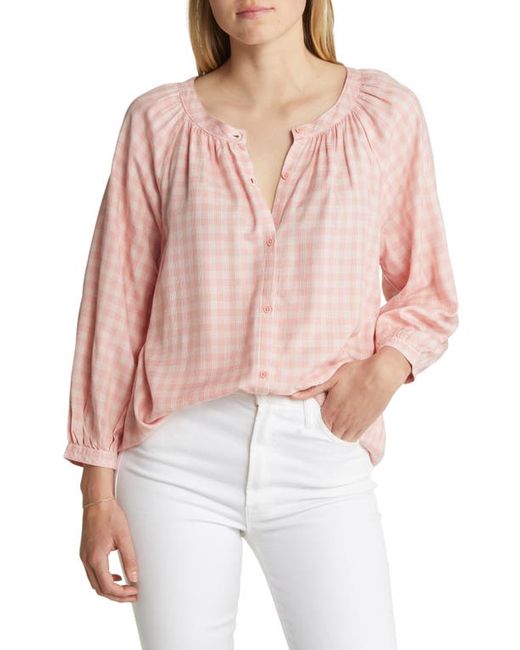 Beach Lunch Lounge Ava Gingham Blouse in at