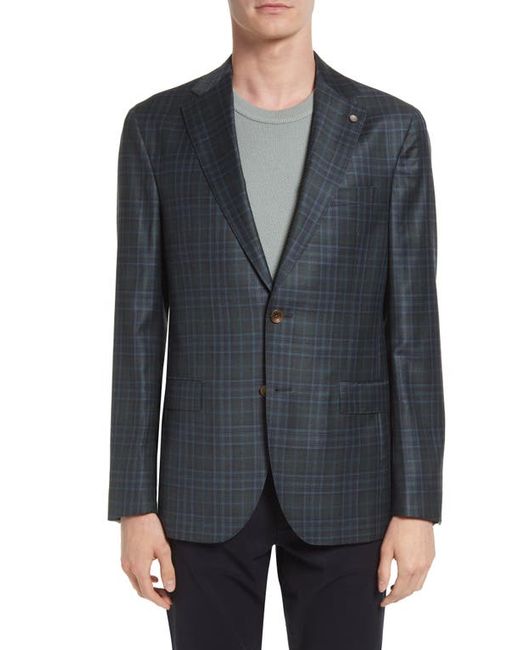 Ted Baker London Midland Unconstructed Plaid Wool Sport Coat in at