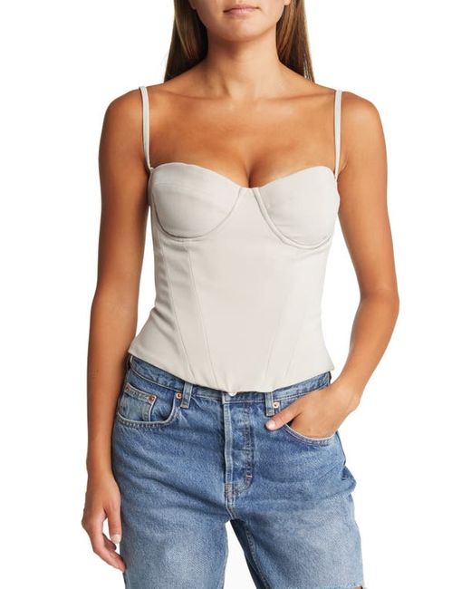 House Of Cb Shanna Crepe Corset Top in at