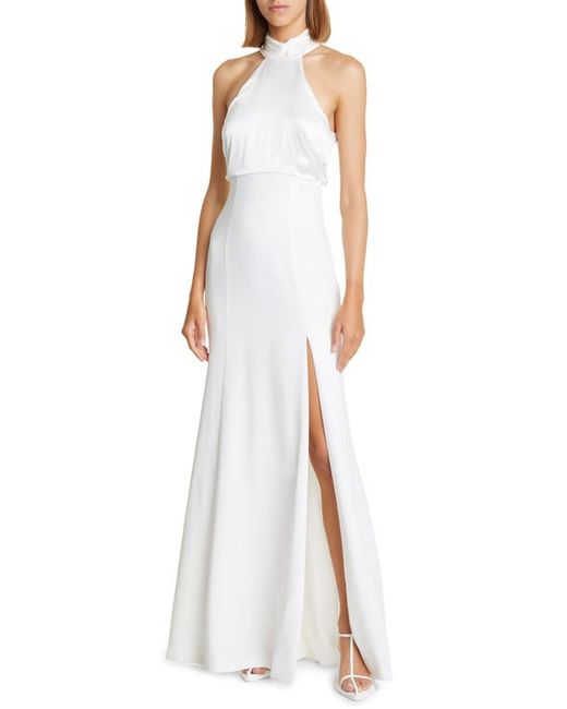 Cinq a Sept Alexandra Halter Neck Gown in at