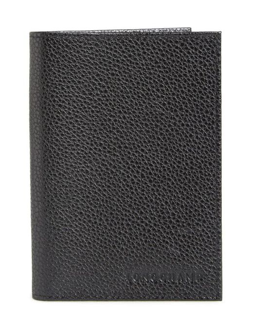 Longchamp Leather Passport Case in at