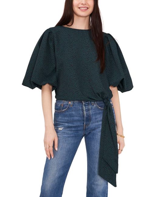 Vince Camuto Bubble Sleeve Tie Front Top in at